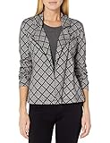 NIC+ZOE Damen Intersect Jacket Lssiger Blazer, Schwarz Multi, 2X