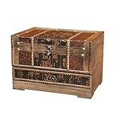 REM Klassischer chinesischer hölzerner Verbandschachtel mit Spiegel, maßgeschneiderte Schmuckschatulle, antiker Handwerk, kann nach einem geschickt W