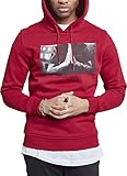 Mister Tee Herren Kapuzenpullover Pray Hoody, Ruby, S, MT275-00207-0051