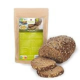 Lizza Low Carb Brot Backmischung 1kg | 89% weniger Kohlenhydrate | Bio, Glutenfrei, Vegan | Keto & Diabetiker geeignet | Protein- & Ballaststoffreich | 1 kg Packung (Brot für 2 Wochen)