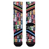 XPOOOS Men's Parking Test Socks, Multicolor, S
