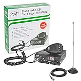 PNI CB Funkgerät KIT Escort HP 8000L ASQ + CB Antenne Extra 40 SWR 1.0, 44 cm Höhe, 4 m RG58 Kabel und magnetische Halterung