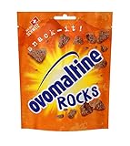 Ovomaltine Rocks - knusprige Ovomaltine Stücke mit Schokolade - Schoko-Snack aus Schweizer Vollmilch-Schokolade, nachhaltig und UTZ-zertifiziert, 1 x 60 g