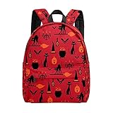 Rucksack für Damen, Halloween-Ikonen, legere Büchertasche, Freizeitrucksäcke, leicht, Reise-Tagesrucksack