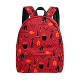 Rucksack für Damen, Halloween-Ikonen, legere Büchertasche, Freizeitrucksäcke, leicht, Reise-Tagesrucksack