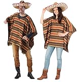 KarnevalsTeufel Poncho EL Sancho Mexikaner Fasching