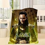 ZJJIAM Loki Laufeyson Decke God of Lies Decke Mittagspausendecke Fleece Fleecedecke weiche Ganzjahresdecke leichte warme Decke (6,130X150CM)