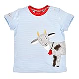 BONDI T-Shirt halbarm Geringelt ´Gamsbock´, Stripe Blue/Weiss 62 Tracht Baby Jungs Artikel-Nr.91373