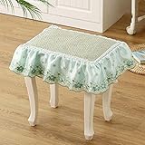 SWD TWTH Stuhl-Sitzbezüge, Klavierhocker, rechteckiger Stuhlbezug, Anti-Staub-Stuhl-Hocker, Schonbezug für Bank, Klavier, Einzelsitz (30 x 45 cm, C)