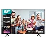 Hisense 58A6GG 146cm (58 Zoll) Fernseher (4K Ultra HD, HDR, Triple Tuner DVB-C/S/ S2/ T/ T2, Smart-TV, Frameless, Bluetooth, Alexa)