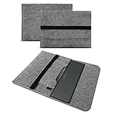 UC-Express Sleeve Hülle für Medion Akoya E1239T Tasche Filz Notebook Cover Laptop Case Grau, Farbe:G