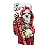 TIMIYUYU Gartendeko Statuen & Figuren, Skelett Gnome Garten Statue Gevatter Tod Schädel Knochen Horror Figuren Skulptur Ornament Home Dekoration Halloween Dekoration Personalisierte Geschenk
