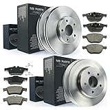 Bremsen/BREMSSCHEIBEN + BREMSBELÄGE VORNE + HINTEN NB PARTS GERMANY 10043020