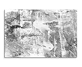 Sinus Art Abstrakt 935-120x80cm SCHWARZ-Weiss Bilder - Wandbild Kunstdruck in XXL Format - Fertig Aufgespannt – TOP - Leinwand - Wand Bild - Kunst Bild - Wandbild abstrakt XXL