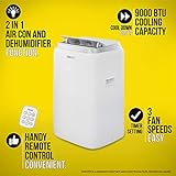 Zanussi ZPAC9002 Klimaanlage, 950 W, 1 Liter, Weiß