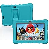 Kinder Tablet 7-Zoll-HD, GMS-Zertifizierung Android 10 FEONAL Tablet für Kids, 2+32 GB(TF128), Quad-Core, Dual Kamera | Kindersicherung | IWAWA App | Berührungsstift/Kids Tablet Hülle(Blau)