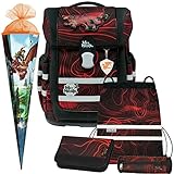 DRACHE - Dragons - McNeill ERGO COMPLETE mit McAddy Schulranzen-Set 6tlg. mit SCHLÜSSELANHÄNGER - SCHULTÜTE GRATIS DAZU