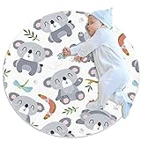 Weiche runde Teppiche Anti-Rutsch-Bodenkreismatten 70x70cm/27.6x27.6IN Absorbent Memory Sponge Standing Mat,Cartoon Sty