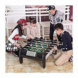 LXHONG Turnmatten Tischfußballspielzeug, Tischkicker Für Kinderheim Kinderspielzeug Für Erwachsene Party-Festival-Feier-Tischspieltisch (Farbe : Black, Größe : 94x54x35cm)
