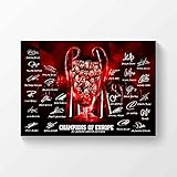 FC Bayern München Champions League Gewinner 2019-2020 Signiertes Poster A4