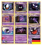 Cardicuno Gengar Sammlung inkl. Alpollo & Nebulak (9 Karten zufällig ausgewählt) - D