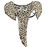 Creamlin Sexy Männer Elefanten Unterwäsche Pouch Slips Strings Lustige G-String Lover Geschenk (Leopard)