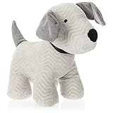 com-four® Türstopper, Schwerer Türhalter, süßes Hundedesign, Funktionelles Wohnaccessoire, Stopper für Fenster und Türen, optimal bei Durchzug (1 Stück - Hund Emma)