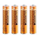 Micro AAA Akku 1.2v 700mah NI-MH Akku batterien für Panasonic, HHR-4DPA Wiederaufladbare Batterien geeignet für schnurlose Telefone,4er Pack