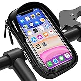 LEMEGO Wasserdicht Handyhalterung Handyhalter Fahrrad Motorrad Bike Lenkertasche Halterung Fahhradlenkertasche Rahmentasche Fahhradtasche 360°Drehbarem Für 6.5 Zoll Handys GPS Navi Andere G