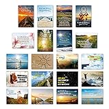 ewtshop 20er Postkarten Set Motivation mit 20 Sprüchen & Zitaten // Postkarte Grußkarte mit Sp
