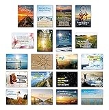 ewtshop 20er Postkarten Set Motivation mit 20 Sprüchen & Zitaten // Postkarte Grußkarte mit Sp