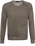Burlington Herren Überfärbter Baumwoll Pullover Walnuss, Größe 48