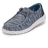 Hey Dude Wendy Sox - Mokassins Frauen - Ice Blue - Komfort und Leichtigkeit - Memory Foam Einlegesohlen - Damen Schuhe - Entworfen in Italien und Kalifornien Größe EU 37