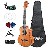 Nrpfell 26 Zoll Ukulele Set 19 Fret Tenor Mahagoni Holz Ukulele Hawaii 4 String Gitarre Guitarra Palisander Griff Brett Metall Hering