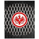 Eintracht Frankfurt Fleecedecke Decke Kuscheldecke Geripptes, 001.0720158