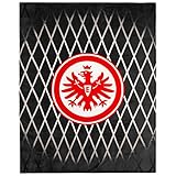 Eintracht Frankfurt Fleecedecke Decke Kuscheldecke Geripptes, 001.0720158