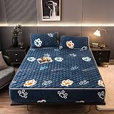 BAJIN Milbenschutz Matratzenauflage Zum Wenden – matratzen-Topper | matratzenschoner | boxspringbett– verfügbar in Verschiedenen Größen,120x200+30