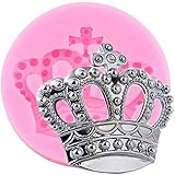 LINWEI Prinzessin Krone Silikonformen Baby Geburtstag Cupcake Topper Fondant Kuchen Dekorieren Werkzeuge Süßigkeiten F