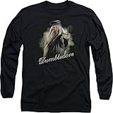 T-Shirt Harry Potter Film Dumbledore mit Zauberstab für Erwachsene, langärmelig, S-3XL - Schwarz - XX-Larg