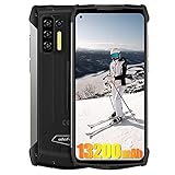 Robustes Smartphone Ulefone Power Armor 13, 13200mAh Akku, 8GB + 256GB, 48MP + 16MP Kamera, Helio G95 6.81' FHD+ Android 11 Handy, IP68 NFC Kabelloses L