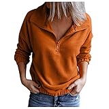 Pianshanzi Hoodie Damen Oberteil Mit Kapuze Tasche Sport Pullover Hoodies Dasongff Frauen Drucken Sweatshirt Langarmshirt Langarm Quarter Knöpfen Pullover Tops Bluse Kapuzenshirt Kleidung