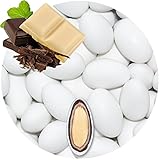 EinsSein 0,5kg Schokomandeln Double Schokolade weiss matt Hochzeitsmandeln Mandeln Hochzeit Taufmandeln Gastgeschenke Zuckermandeln Bonboniere Confetti Badem sekeri Gastgeschenk Zucker Candy B