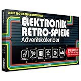 Franzis 67083 Elektronik Retro Spiele Adventskalender 2019 | 24 Spiele der 70er und 80er zum Selberbauen ohne Löten | Jeden Tag ein neuer Bastelspaß | Ab 14 J