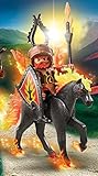 PLAYMOBIL 9882 Feuerpferd mit Reiter (Burnham Raiders) (Folienverpackung)