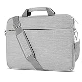 AtailorBird Laptophülle, Laptoptasche 15-15,6 Zoll mit Schulterriemen&Gepäckgurt,15,6 Zoll Tragbar Notebooktasche kompatibel PC Laptop Schutztasche Asus Dell Fujitsu Lenovo HP Toshiba (Grau)