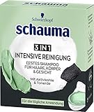 Schauma Festes Shampoo für Haare, Körper & Gesicht 3in1 Intensive Reinigung, 60 g, S60I1