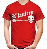 Kaiserslautern kämpfen & Siegen Männer und Herren T-Shirt | Fussball Ultras Geschenk | M1 (XL, Rot)