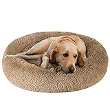 LISKCJG Plüsch-Donut-Haustierbett, Superweiches & Deluxe-Rundes Hundebett für Katzen und Hunde Warme Kuschelhütte Comfort Puppy Sofa Katzenkissenb