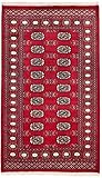 Nain Trading Pakistan Buchara 2ply 156x96 Orientteppich Teppich Rot Handgeknüpft Pak