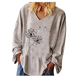 LianMengMVP Damen Blusen Oberteile Fashion Halloween Drucken Lässig Streifen Zipper Beiläufige Bluse Herbst Langarm Shirt Mode Oberteile Elegant Sweatshirt Tunika Blusen Pullover Sw